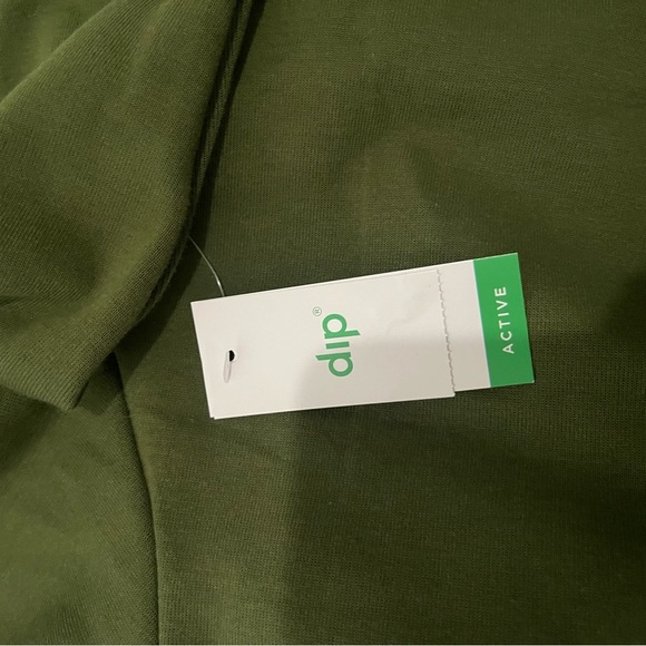 DIP-NWT Green Long Sleeve Zip Up Sweatshirt Size L - Picture 4 of 5